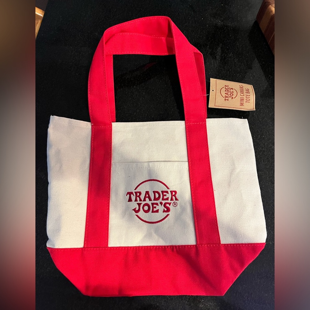 Mini Trader Joe’s Tote - red